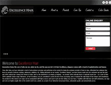Tablet Screenshot of excellencehair.com